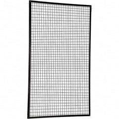 Vestil - 5' Long x 8' High, Black Hinged Door - Exact Tooling