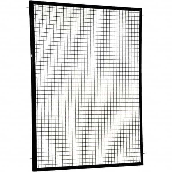 Vestil - 5' Long x 6' High, Black Hinged Door - Exact Tooling