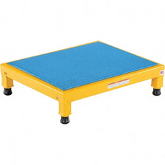 Vestil - 5" High x 19" Wide x 24" Deep, Yellow Step Stand - Steel, 500 Lb Capacity - Exact Tooling
