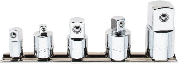SK - 5 Piece Socket Adapter Set - 1/4F x 3/8M, 3/8F x 1/4M, 3/8F x 1/2M, 1/2F x 3/8M, 1/2F x 3/4M - Exact Tooling