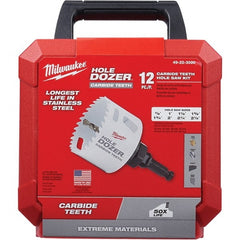 Milwaukee Tool - Hole Saw Kits Minimum Saw Diameter (Inch): 7/8 Maximum Saw Diameter (Inch): 2-1/2 - Exact Tooling