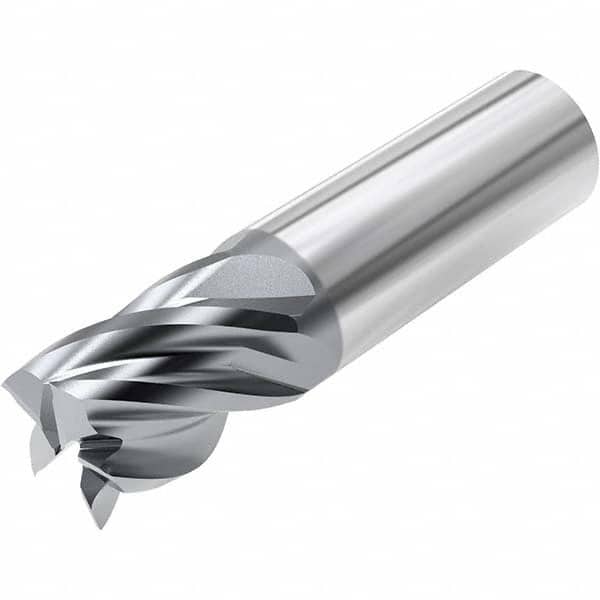 Niagara Cutter - 3/4", 7/8" LOC, 3/4" Shank Diam, 3" OAL, 5 Flute, Solid Carbide Square End Mill - Exact Tooling