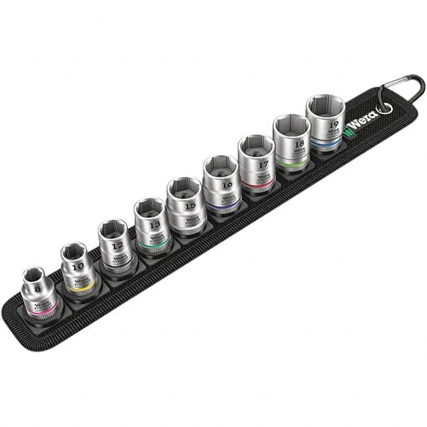 Wera - Hex & Torx Bit Socket Sets Type: Hex Bit Socket Set Drive Size: 3/8 - Exact Tooling