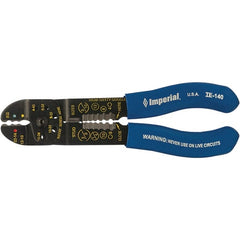 Imperial - Wire & Cable Strippers Type: Wire Stripper/Cutter/Crimper Maximum Capacity: 10 AWG - Exact Tooling