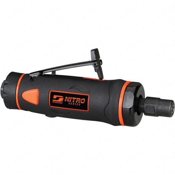 Dynabrade - Air Die Grinders Type: Straight Die Grinder Collet Size (mm): 6 - Exact Tooling