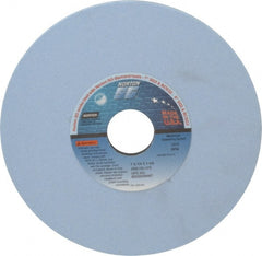 Norton - 7" Diam x 1-1/4" Hole x 1/4" Thick, J Hardness, 100 Grit Surface Grinding Wheel - Ceramic, Type 1, Fine Grade, 3,600 Max RPM, Vitrified Bond, No Recess - Exact Tooling