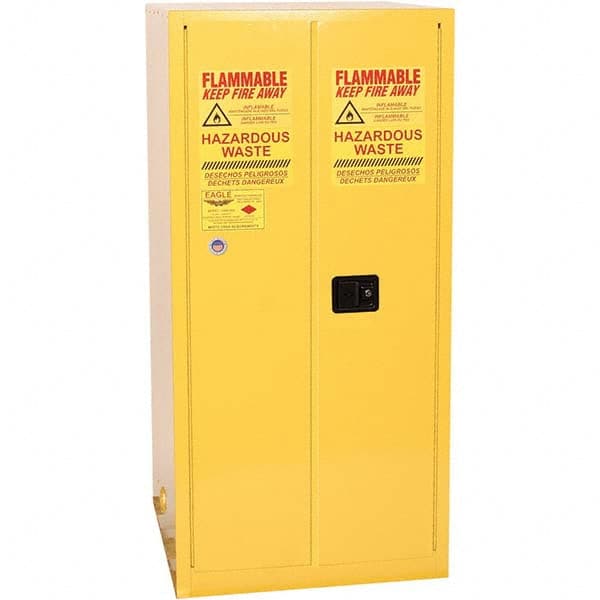 Eagle - Safety Cabinets Hazardous Chemical Type: Corrosive Chemicals Color: Yellow - Exact Tooling