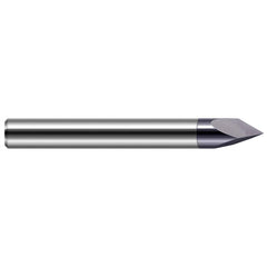 Harvey Tool - 90° 1/4" Diam 2-1/2" OAL Pointed Engraving Cutters - Exact Tooling