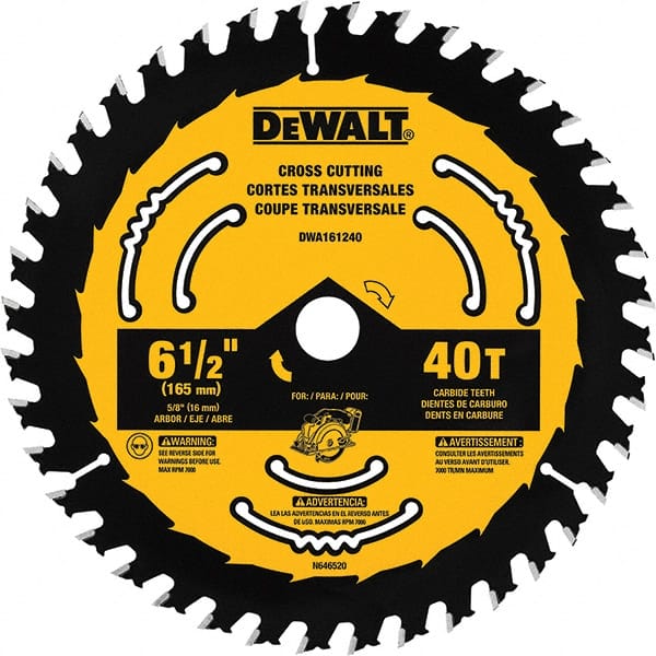 DeWALT - Wet & Dry-Cut Saw Blades   Blade Diameter (Inch): 6-1/2    Blade Material: Tungsten Carbide-Tipped - Exact Tooling