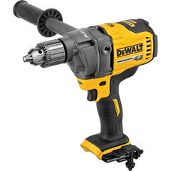 DeWALT - 60 Volt 1/2" Chuck Mid-Handle Cordless Drill - 600 RPM, Keyed Chuck, Reversible, Lithium-Ion Batteries Not Included - Exact Tooling