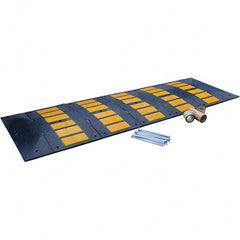 Vestil - 120" Long x 35-1/4" Wide x 4-3/4" High, Rubber Speed Hump - Black - Exact Tooling