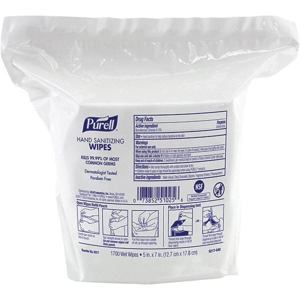 PURELL - Pre-Moistened Sanitizing Wipes - Exact Tooling