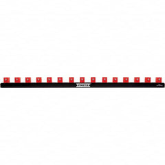 Stanley - Socket Holders & Trays Type: Clip Rail Drive Size: 1/2 - Exact Tooling