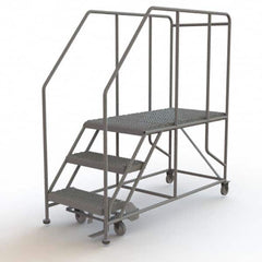 TRI-ARC - Rolling & Wall Mounted Ladders & Platforms Type: Rolling Work Platform Style: Steel Work Platform - Exact Tooling