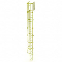 TRI-ARC - Rolling & Wall Mounted Ladders & Platforms Type: Fixed Ladder Style: Safety Cage - Exact Tooling