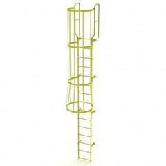 TRI-ARC - Rolling & Wall Mounted Ladders & Platforms Type: Fixed Ladder Style: Safety Cage - Exact Tooling