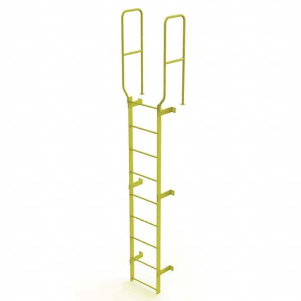 TRI-ARC - Rolling & Wall Mounted Ladders & Platforms Type: Fixed Ladder Style: Safety Cage - Exact Tooling
