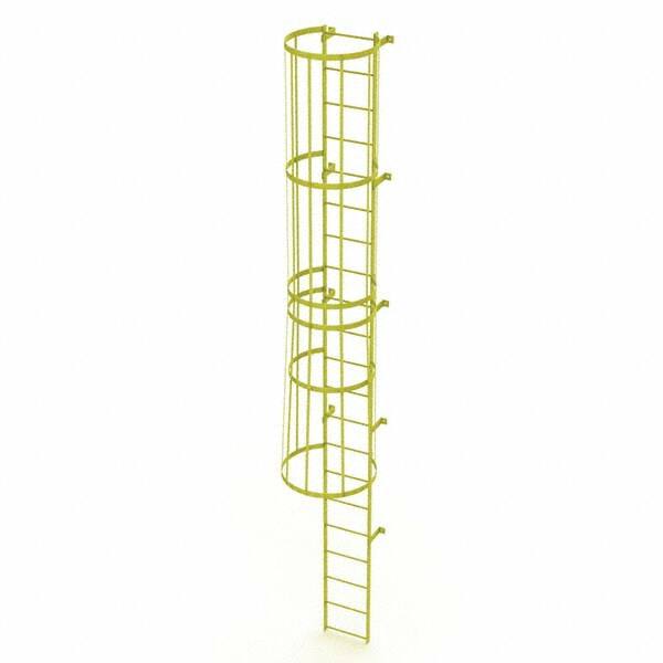 TRI-ARC - Rolling & Wall Mounted Ladders & Platforms Type: Fixed Ladder Style: Safety Cage - Exact Tooling