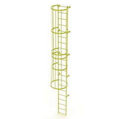 TRI-ARC - Rolling & Wall Mounted Ladders & Platforms Type: Fixed Ladder Style: Safety Cage - Exact Tooling