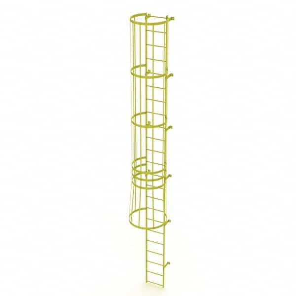 TRI-ARC - Rolling & Wall Mounted Ladders & Platforms Type: Fixed Ladder Style: Safety Cage - Exact Tooling