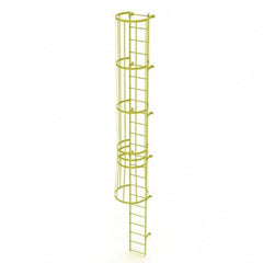 TRI-ARC - Rolling & Wall Mounted Ladders & Platforms Type: Fixed Ladder Style: Safety Cage - Exact Tooling
