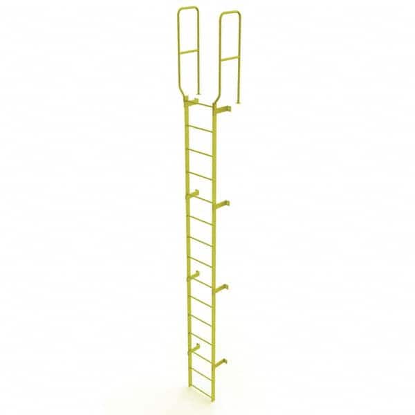TRI-ARC - Rolling & Wall Mounted Ladders & Platforms Type: Fixed Ladder Style: Safety Cage - Exact Tooling