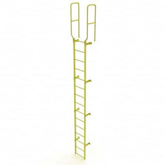 TRI-ARC - Rolling & Wall Mounted Ladders & Platforms Type: Fixed Ladder Style: Safety Cage - Exact Tooling