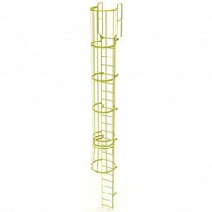 TRI-ARC - Rolling & Wall Mounted Ladders & Platforms Type: Fixed Ladder Style: Safety Cage - Exact Tooling