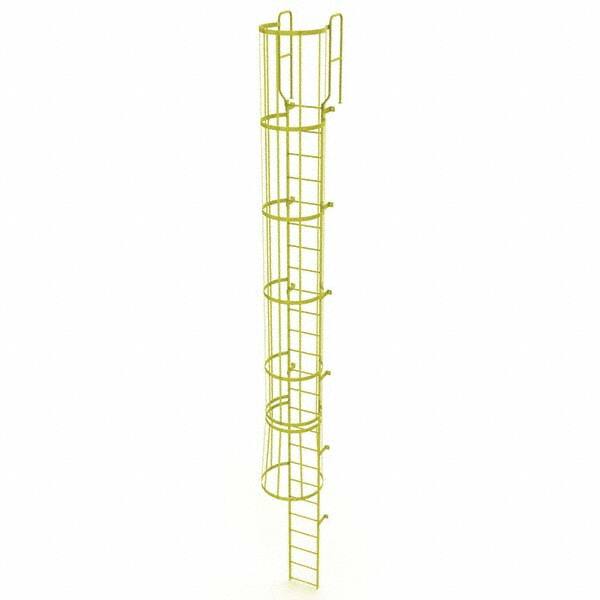 TRI-ARC - Rolling & Wall Mounted Ladders & Platforms Type: Fixed Ladder Style: Safety Cage - Exact Tooling