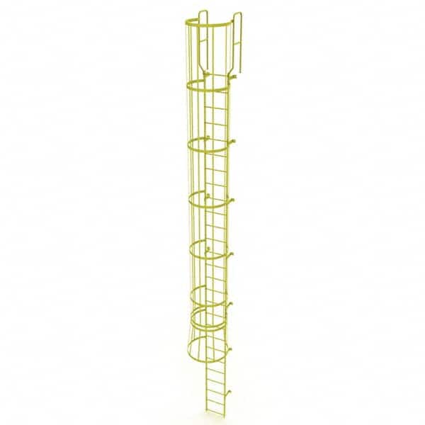 TRI-ARC - Rolling & Wall Mounted Ladders & Platforms Type: Fixed Ladder Style: Safety Cage - Exact Tooling