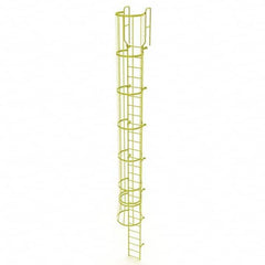 TRI-ARC - Rolling & Wall Mounted Ladders & Platforms Type: Fixed Ladder Style: Safety Cage - Exact Tooling