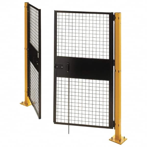 Husky - 6' Wide x 6' High, Swing Door for Temporary Structures - Exact Tooling