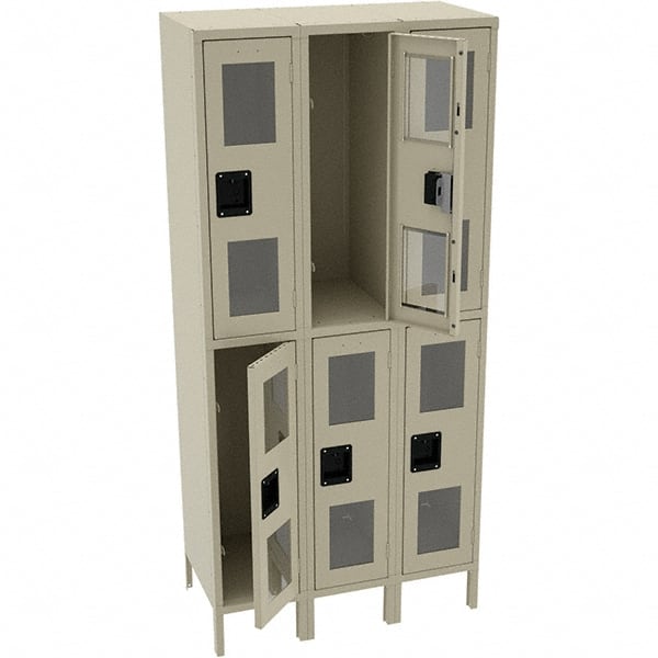 Tennsco - 6 Door, Double Tier, Welded Locker - Exact Tooling