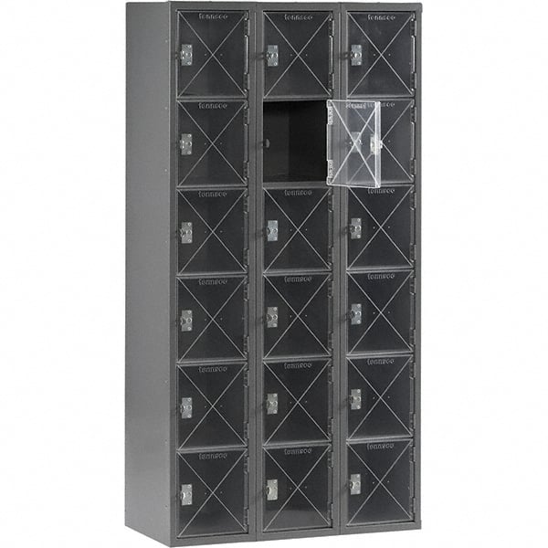 Tennsco - 18 Door, 6 Tier, Welded Locker - Exact Tooling