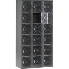 Tennsco - 18 Door, 6 Tier, Welded Locker - Exact Tooling