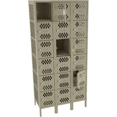 Tennsco - 18 Door, 6 Tier, Welded Locker - Exact Tooling