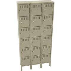 Tennsco - 18 Door, 6 Tier, Locker - Exact Tooling