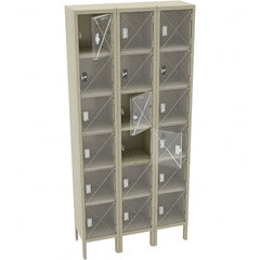Tennsco - 18 Door, 6 Tier, Welded Locker - Exact Tooling