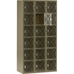 Tennsco - 18 Door, 6 Tier, Welded Locker - Exact Tooling