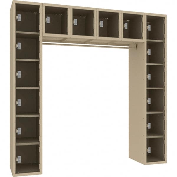 Tennsco - 16 Door, Single Tier, Welded Locker - Exact Tooling