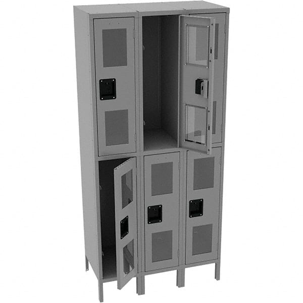 Tennsco - 6 Door, Double Tier, Welded Locker - Exact Tooling