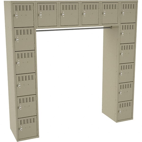 Tennsco - 16 Door, 16 Tier, Welded Locker - Exact Tooling