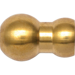 Loc-Line - Coolant Hose Adapters, Connectors & Sockets; Type: Adapter ; Hose Inside Diameter (Inch): 1/4 ; Thread Type: NonThreaded ; Connection Type: 15mm Ball Spherical (Fish Eye) ; Body Material: Brass ; Maximum Flow Rate (GPM): 4.17 - Exact Tooling