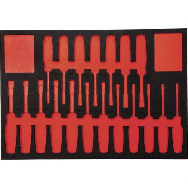 Proto - Tool Box Case & Cabinet Inserts Type: Foam Insert For Use With: J12000 - Exact Tooling