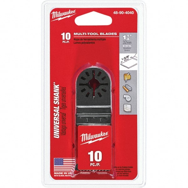 Milwaukee Tool - Rotary & Multi-Tool Accessories Accessory Type: Multi-Material Blade For Use With: Oscillating Tools - Exact Tooling