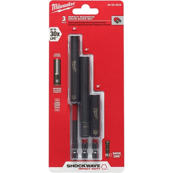 Milwaukee Tool - Power & Impact Screwdriver Bit Sets Point Type: Hex Tool Type: Impact Driver - Exact Tooling