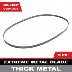 Milwaukee Tool - 2' 11-3/8" x 0.8" x 0.02" 8-10 TPI Bi-Metal Portable Band Saw Blade - Exact Tooling