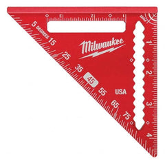 Milwaukee Tool - Rafter Squares Type: Rafter Square Blade Length (Inch): 4-1/2 - Exact Tooling