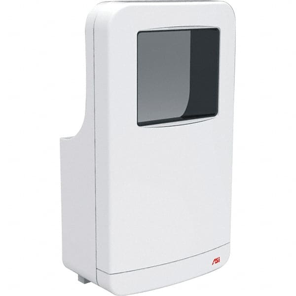 ASI-American Specialties, Inc. - 1600 Watt White Finish Electric Hand Dryer - 110/120 Volts, 16.2 Amps, 12-11/16" Wide x 22-1/16" High x 7-3/4" Deep - Exact Tooling