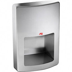 ASI-American Specialties, Inc. - 1000 Watt Satin Stainless Steel Finish Electric Hand Dryer - 240 Volts, 4.2 Amps, 11" Wide x 15-1/2" High x 5-23/32" Deep - Exact Tooling